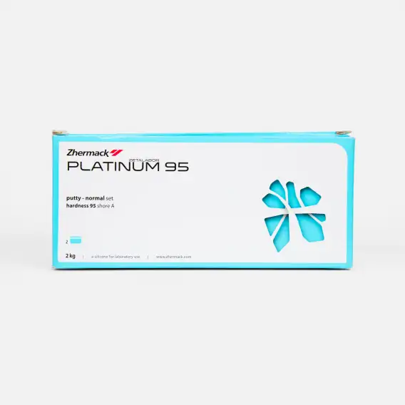 A-силикон Zhermack Platinum 95, для изготовления ключей (1 кг + 1 кг) фото 1