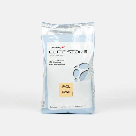 Супергипс Zhermack Elite Stone, IV класс, для бюгельных протезов (3 кг) фото 1