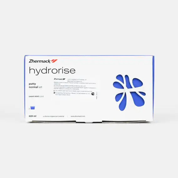 Материал слепочный Zhermack Hydrorise Putty Normal Set (300 мл x 300 мл), оттискной материал жермак гидрорайз нормал сет, а-силикон