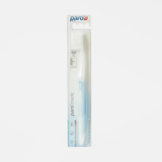 Щетка зубная Paro Medic, мягкая, с щетинками конической формы фото 1