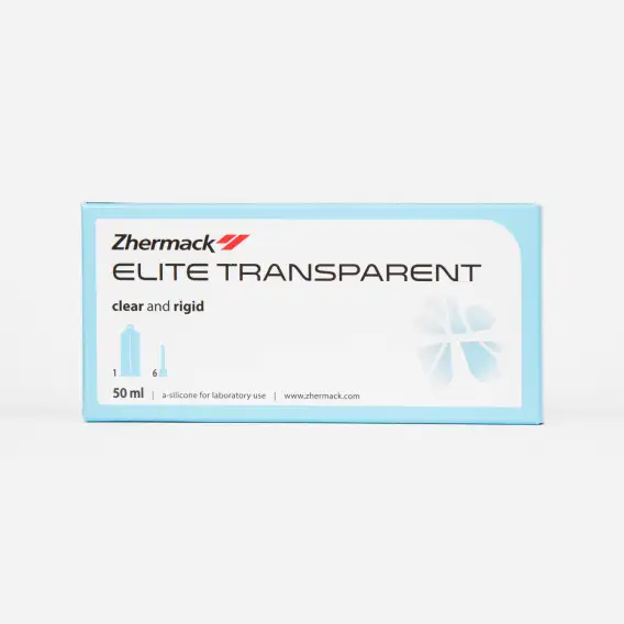 A-силикон Zhermack Elite Transparent, для изготовления ключей (50 мл) фото 1