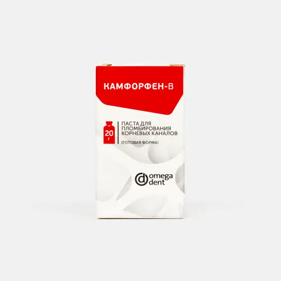 Материал пломбировочный Омега-Дент Камфорфен В (20 г) фото 1