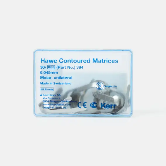Матрицы Kerr Hawe Contoured Matrices L, для моляров, 0,045 мм (30 шт) фото 1