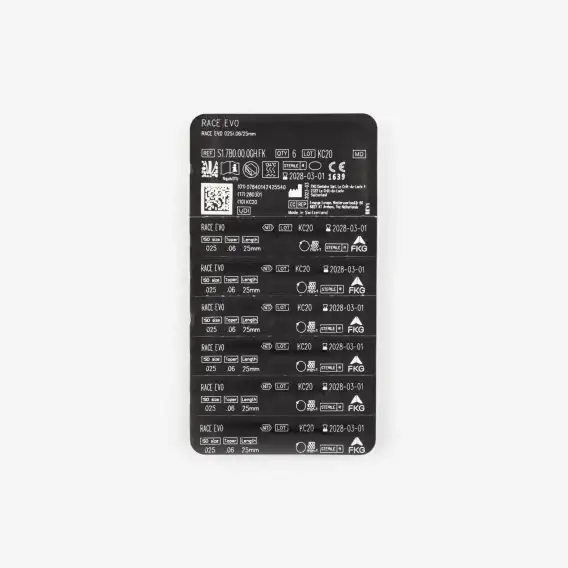 Файлы машинные FKG Dentaire RaCe NiTi .06 (6 шт) фото 1