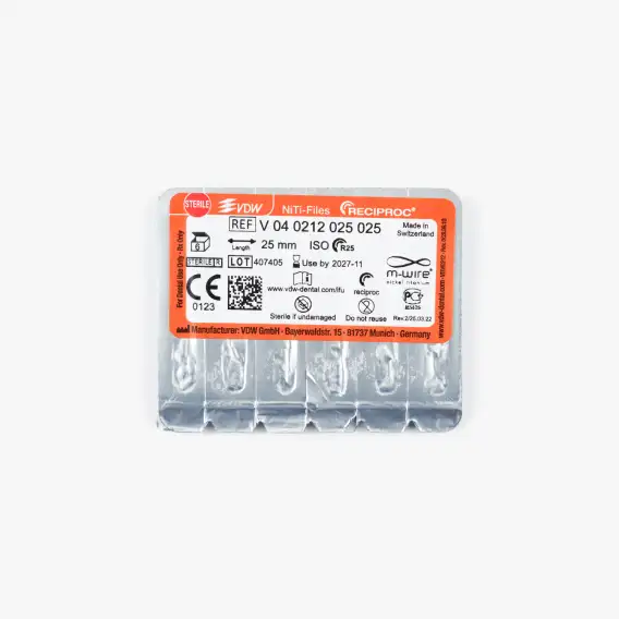 Файлы машинные VDW Reciproc, файлы реципрок вдв