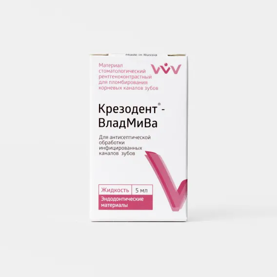 Материал для антисептической обработки каналов Владмива Крезодент (жидкость)