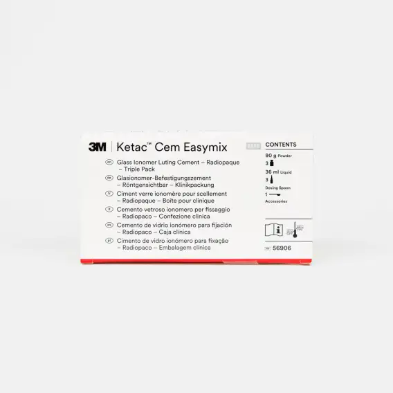 Цемент стеклоиономерный 3M Ketac Cem Easymix (3 x 30 г + 3 x 12 мл) фото 1