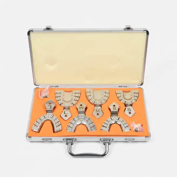 Ложки слепочные Puwa S-M-L, металлические, перфорированные, разборные (6 шт) фото 3