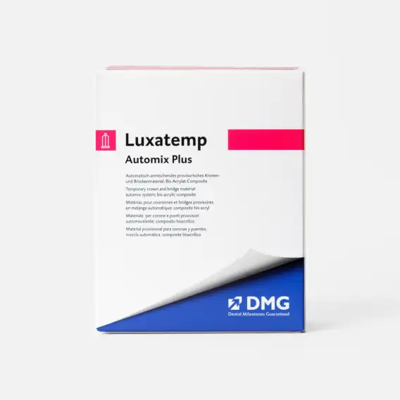 Материал для временных конструкций DMG Luxatemp Automix Plus (76 г), композит для временных зубных протезов коронок и мостов, люксатемп аутомикс плюс 