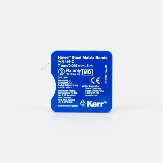 Полоски Kerr Hawe Steel Matrix Bands, 0,045 x 7 мм (3 м) фото 1