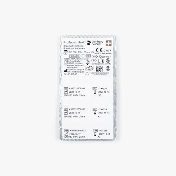 Файлы машинные Dentsply ProTaper Next, никель-титановые файлы протейпер некст дентсплай (3 шт) 