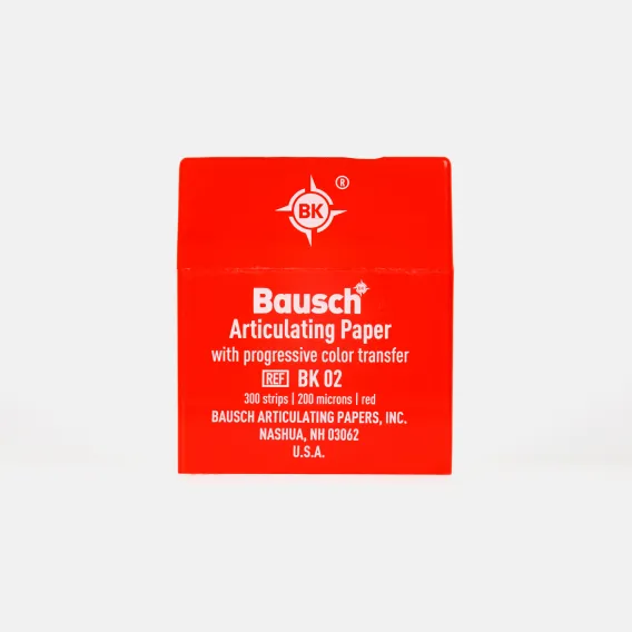 Артикуляционная бумага Bausch, I-форма, в боксе (200 мкм x 300 шт) фото 2