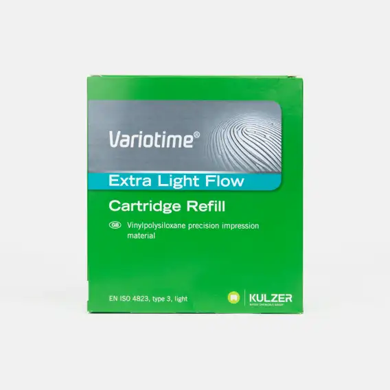 Материал слепочный Kulzer Variotime Extra Light Flow (2 x 50 мл), корригирующий слой вариотайм экстра, коррегирующий слой вариотайм лайт флоу, корректура а-силикон