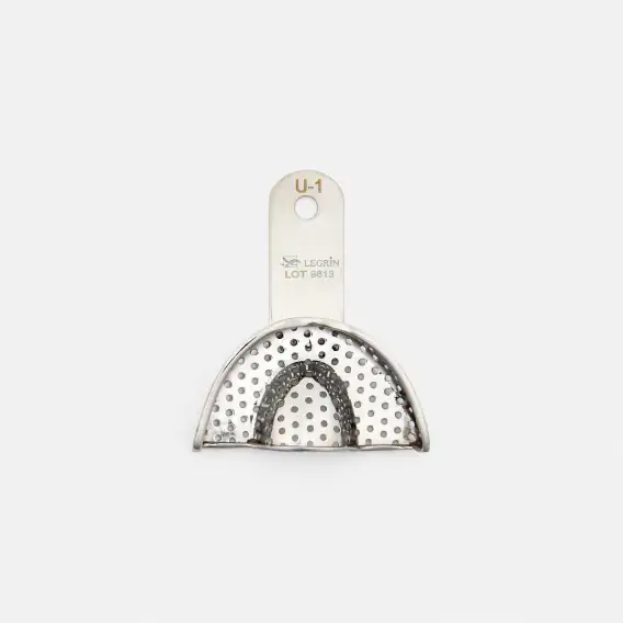 Ложка слепочная Legrin U-1, перфорированная, частичная фото 1