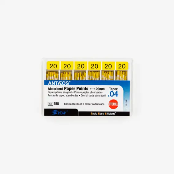 Штифты бумажные VDW 04, бумажные штифты вдв