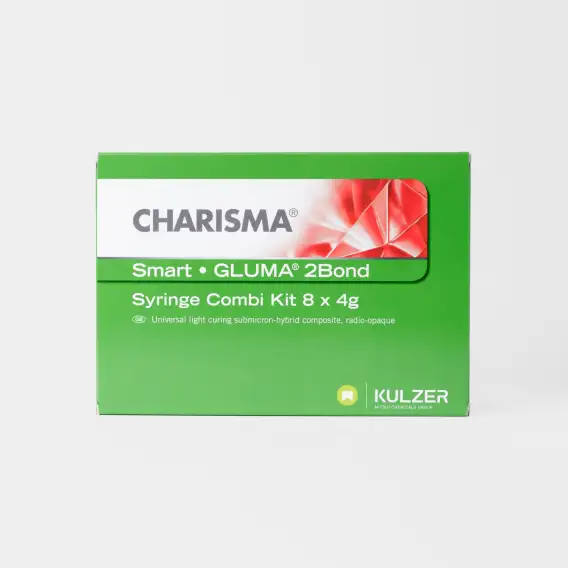 Материал композитный Kulzer Charisma Smart Combi Kit (8 x 4 г + 4 мл + 2 x 2,5 мл), набор композитов харизма сматр комби, гибридный композит