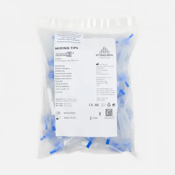 Смесители Kettenbach Mixing Tips Blue 6 мм синие, смесители кеттенбах миксинг типс блю, наконечники смесительные 