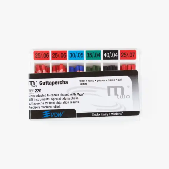Штифты гуттаперчевые VDW Mtwo Assortment, гуттаперчевые штифты вдо мтво ассортимент