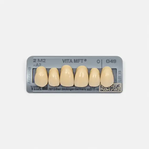 Гарнитур акриловых зубов Vita MFT, верхние фронтальные (6 шт) фото 1