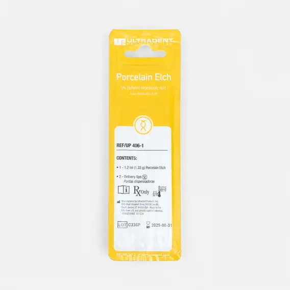 Гель протравочный Ultradent Porcelain Etch, плавиковая кислота 9% (1 x 1,2 мл) фото 1