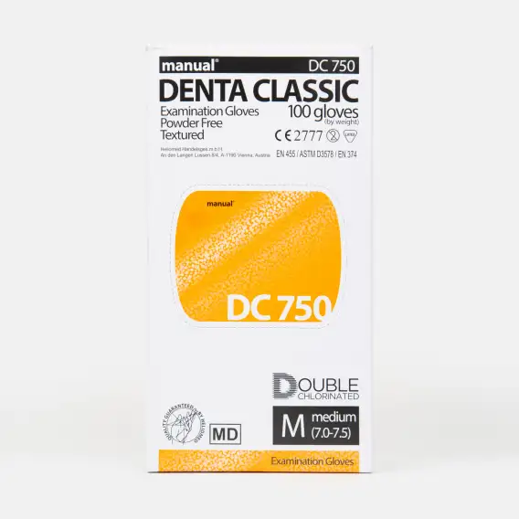 Перчатки латексные Manual Denta Classic, текстурированные, желтые (100 шт) фото 1