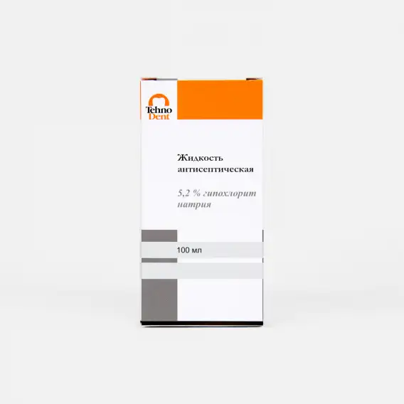 Жидкость антисептическая TehnoDent, гипохлорит натрия 5,2% (100 мл) фото 1