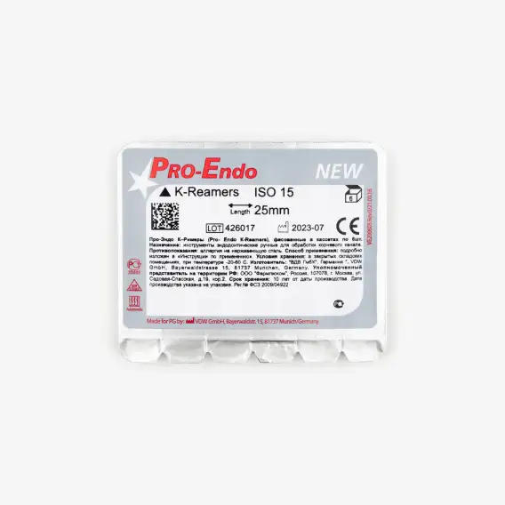Файлы ручные VDW Pro-Endo K-Reamers (6 шт)  фото 1