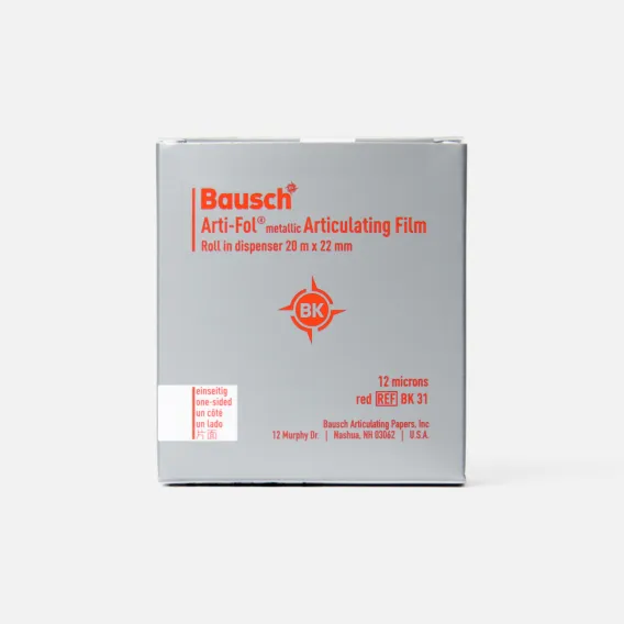 Артикуляционная фольга Bausch Arti-Fol, односторонняя (12 мкм x 22 мм x 20 м) фото 2